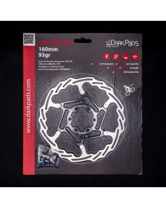 DarkPads ROTOR 3D 6 Trous 160mm - 93gr