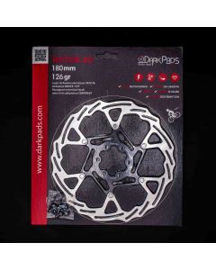 DarkPads ROTOR 3D 6 Trous 180mm - 126gr